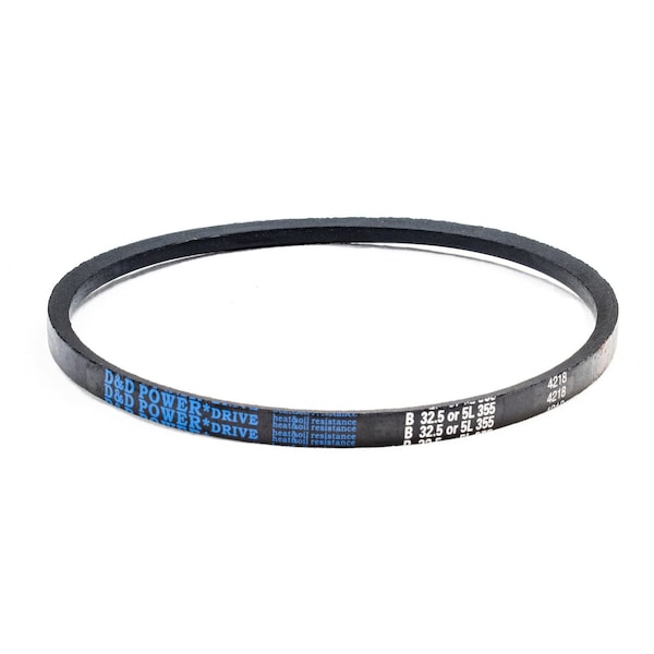 D&D B32.5/5L355 Classical V-Belt, 35 1/2 in Outside Length, 21/32 in Top Width, 1 Ribs B32.5/5L355 - main